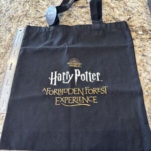 Wizarding World Harry Potter Forbidden Forest‎ Experience Black Canvas Tote 2749